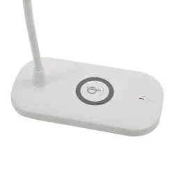 Lindby LED-bordlampe Siona, hvid, CCT, dæmpbar, ladestation