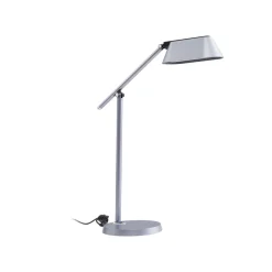 Lindby LED-bordlampe Thies, grå, ABS, højde 78 cm, dæmpbar