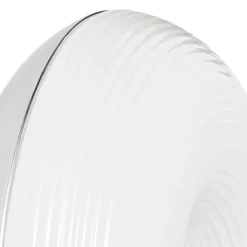 Lindby LED-bord-/væglampe Fjora, hvid/krom, Ø 30 cm, dæmpbar