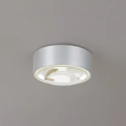 Lindby LED-downlight Siaka, grå, metal, Ø 5 cm, IP65