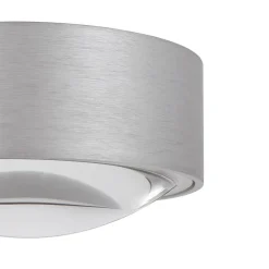Lindby LED-downlight Siaka, grå, metal, Ø 5 cm, IP65