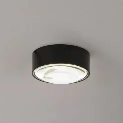 Lindby LED-downlight Siaka, sort, metal, Ø 5 cm, IP65