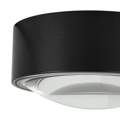 Lindby LED-downlight Siaka, sort, metal, Ø 5 cm, IP65