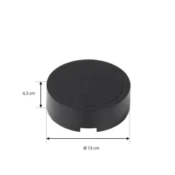 Lindby LED-driver Lumaro, sort, Ø 13 cm, 100W