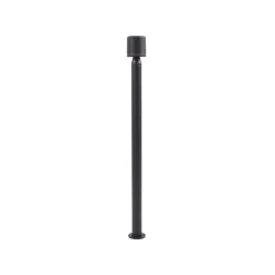 Lindby LED-gadelampe Amila, sort, aluminium, IP54