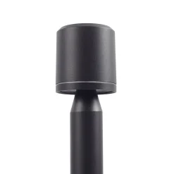 Lindby LED-gadelampe Amila, sort, aluminium, IP54