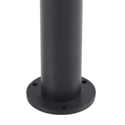 Lindby LED-gadelampe Amila, sort, aluminium, IP54