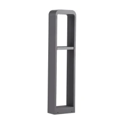 Lindby LED-gadelampe Darko, 80 cm, grå, metal, IP54