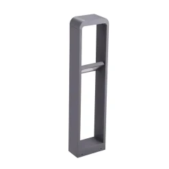 Lindby LED-gadelampe Darko, 80 cm, grå, metal, IP54