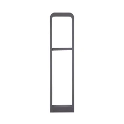 Lindby LED-gadelampe Darko, 80 cm, grå, metal, IP54