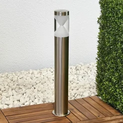 Lindby LED-gadelampe Fabrizio, højde 56 cm, stål