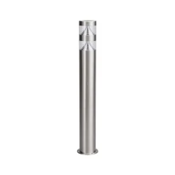 Lindby LED-gadelampe Lanea, 60 cm, grå, stål, IP44
