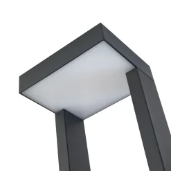 Lindby LED-gadelampe Lonete, højde 65 cm, antracit, IP65