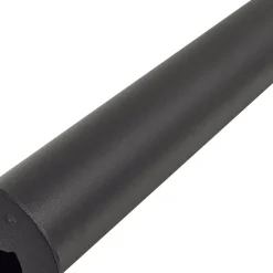 Lindby LED-gadelampe Luzian, højde 120 cm, sort, jordspyd