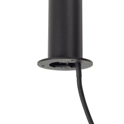 Lindby LED-gadelampe Luzian, højde 120 cm, sort, jordspyd