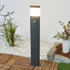 Lindby LED-gadelampe Marius, 80 cm, antracit, sensor