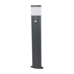 Lindby LED-gadelampe Marius, 80 cm, antracit, sensor