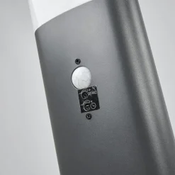 Lindby LED-gadelampe Marius, 80 cm, antracit, sensor
