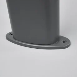 Lindby LED-gadelampe Marius, 80 cm, antracit, sensor