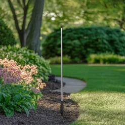 Lindby LED-gadelampe Neano, 120 cm, sort, metal, IP65