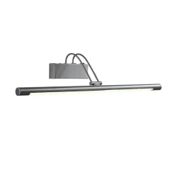 Lindby LED-gallerilampe Mailine, 69 cm, nikkel, afbryder