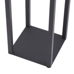 Lindby LED genopladelig bordlampe Iruna, sort, metal, 27 cm, dæmpbar.