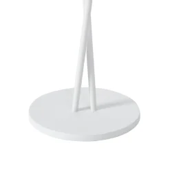 Lindby LED genopladelig bordlampe Janea CROSS, hvid, metal