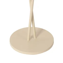 Lindby LED genopladelig bordlampe Janea, CROSS, beige, metal