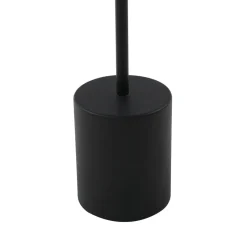 Lindby LED genopladelig bordlampe Ayva, sort, aluminium, IP44
