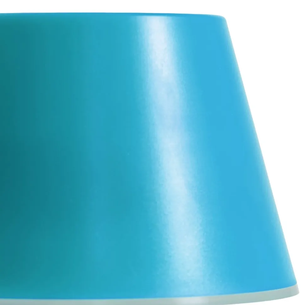 Lindby LED genopladelig lampe Gaja, blå, USB, IP44, RGBW, dæmpbar