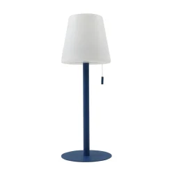 Lindby LED genopladelig lampe Azalea blå aluminium CCT højdejusterbar