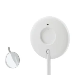 Lindby LED genopladeligt spejl Renki, hvid, plast, dæmpbar