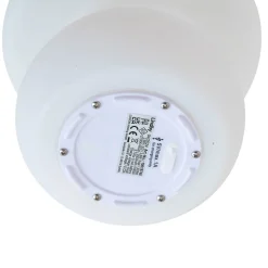 Lindby LED genopladelig udendørs bordlampe Vernate, RGBW, hvid, dæmpbar