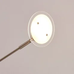 Lindby LED-gulvlampe Anea, 168 cm, 3 lyskilder, nikkelfarvet