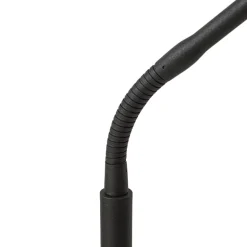 Lindby LED-gulvlampe Elvyn, sort, justerbar