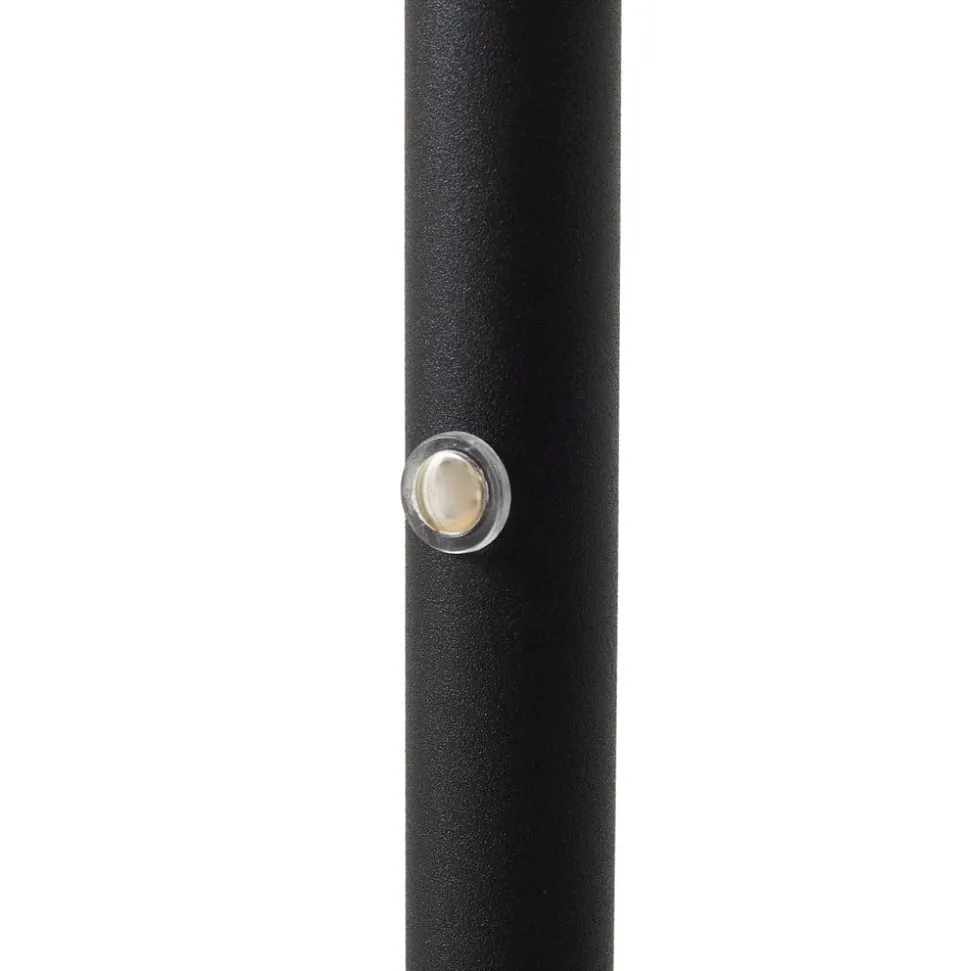 Lindby LED-gulvlampe Elvyn, sort, justerbar
