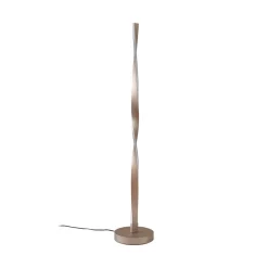 Lindby LED-gulvlampe Jaren, sort/brun, 114 cm, CCT