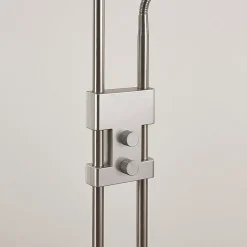 Lindby LED-gulvlampe Jonne, rund, læsearm, dæmpbar, 180 cm