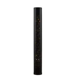 Lindby LED-gulvlampe Lengla, sort/guld, metal, 104 cm