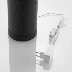 Lindby LED-gulvlampe Lengla, sort/guld, metal, 104 cm
