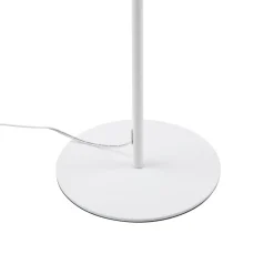 Lindby LED-gulvlampe Maori, hvid, metal, CCT, dæmpbar