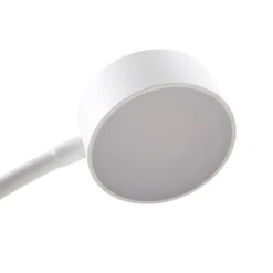 Lindby LED-gulvlampe Maori, hvid, metal, CCT, dæmpbar