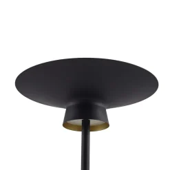 Lindby LED-gulvlampe Norvind, sort, metal, 1 lyskilde