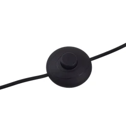 Lindby LED-gulvlampe Norvind, sort, metal, 1 lyskilde