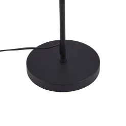 Lindby LED-gulvlampe Norvind, sort, metal, 1 lyskilde