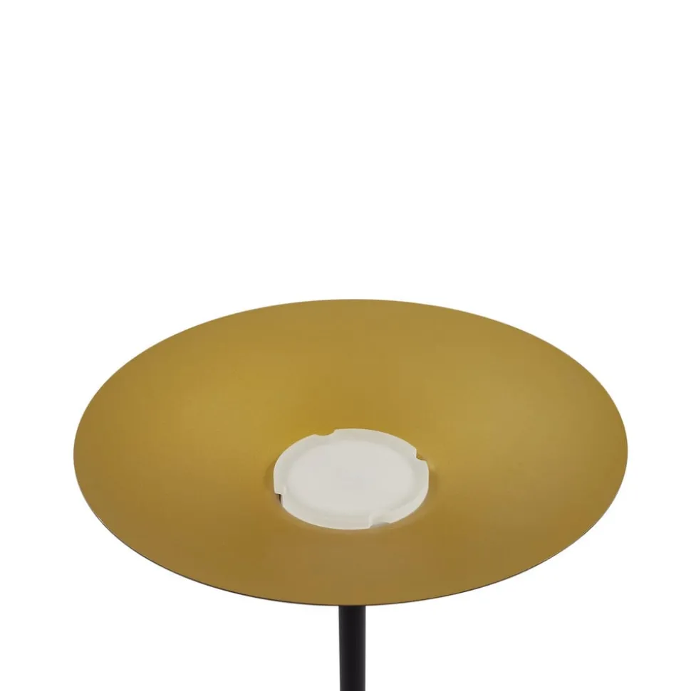 Lindby LED-gulvlampe Norvind, sort, metal, 1 lyskilde