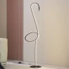 Lindby LED-gulvlampe Pajaro, 130 cm, sort, CCT, dæmpbar