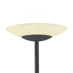 Lindby LED-gulvlampe Ragna, læselampe, sort, dæmpbar