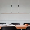 Lindby LED-hængelampe Arneja, sort, CCT, højdejusterbar