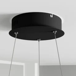 Lindby LED-hængelampe Davian, messingfarvet, 49 cm, dæmpbar